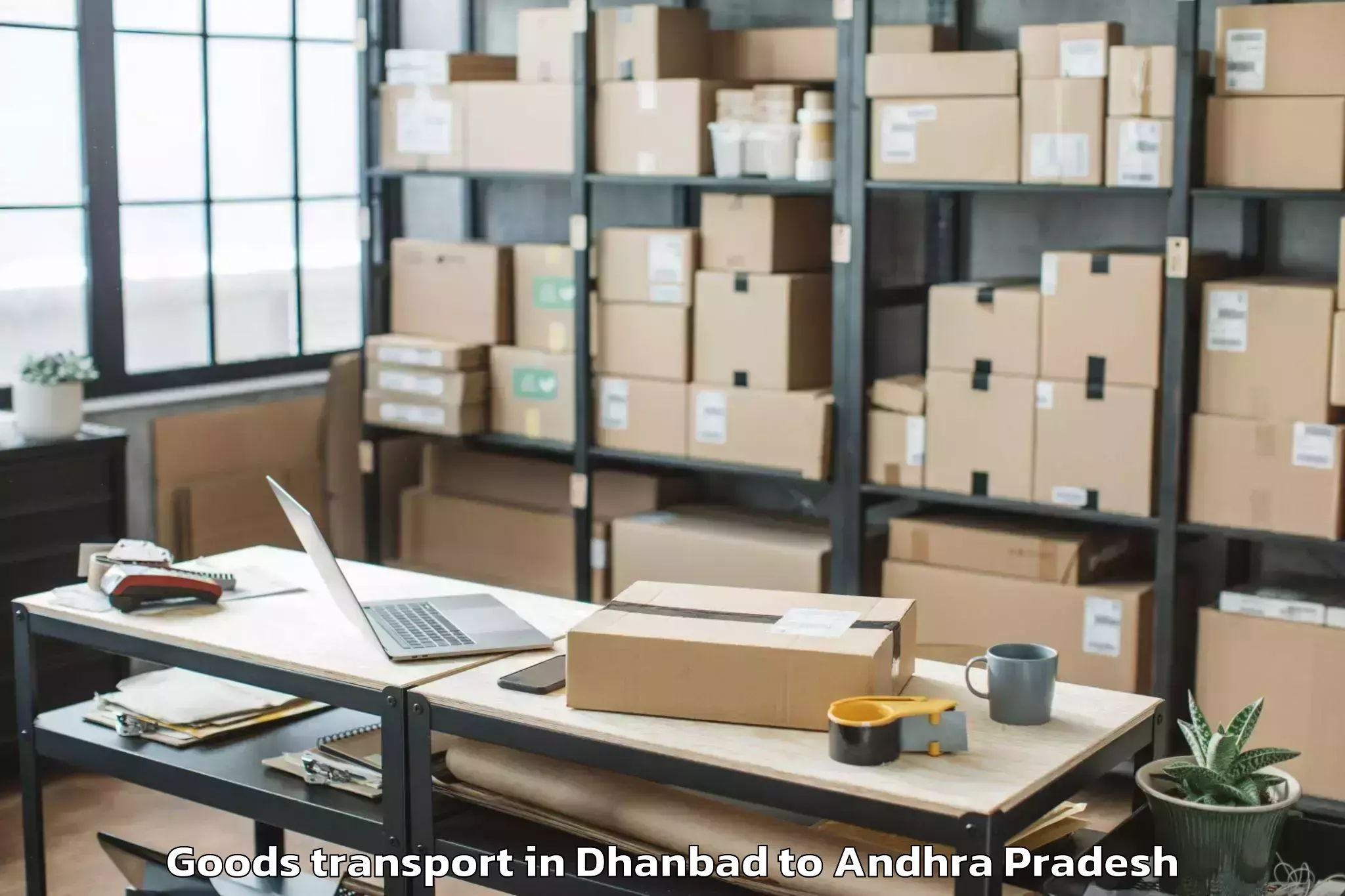 Discover Dhanbad to Nallajerla Goods Transport